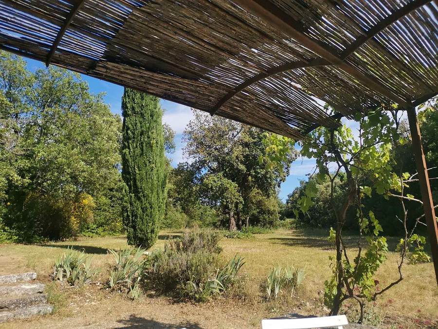 Tonnelle & cyprès, Le Bastidon — location en Luberon